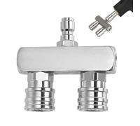 Nettoyeur haute pression à double buse turbo, buse de laveuse électrique 2 en 1 | Adaptateur à double buse 2 en 1,Adaptateur de buse à Double tête pour Joint de lavage de voiture, pour le nettoyage ef