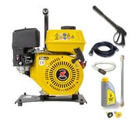 Nettoyeur Haute Pression à Essence 3000 PSI 196cc Machine Portable laveuse à Jet d'eau Haute Performance pour Voiture et extérieur WASPPER W3000HG