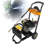 Nettoyeur haute pression à essence 7,5 CV 170 bar - Moteur OHV - Pour terrasse - Essence - Nettoyeur de surfaces - Chauffage industriel - 9 l/min pour toit, pierre, nettoyage du véhicule