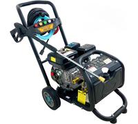 DeTec. Nettoyeur Haute Pression Thermique à Essence avec Moteur 7 CV | Max. 170 Bar | INCL. 8 mètres de Tuyau Haute Pression | 5 Buses