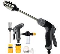 Nettoyeur Haute Pression Aquoxis, Nouveau Pressure Washer Gun - Pistolet Puissant 15x, Buses Multi-Angles, Réglable et Universelle pour Voiture, Terrasse & Jardin