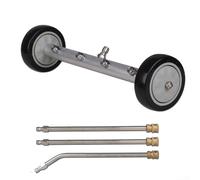 Nettoyeur haute pression avec balai à eau de 4000 psi, baguette de pulvérisation à 4 buses pour voiture, camion, SUV, allée, terrasse, patio, kit d'extension en aluminium (sans connecteur)
