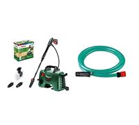 Nettoyeur Haute Pression Bosch - EasyAquatak 120 (3 x Buse,Câble de 5 m, Tuyau de 5 m, Boîte, 1500 Watts, Pression: 120 Bar) & Kit Auto-amorçage - Accessoire Nettoyeur Haute-Pression Vert