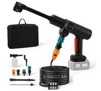 Nettoyeur Haute Pression Compatible avec Makita18 V, 83 Bars, Portable, avec buse réglable 6 en 1, Nettoyage Ultra-Puissant, Tuyau de 8.5m pour Le Nettoyage de la Voiture et du Jardin