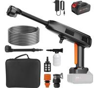 Nettoyeur haute pression, design sans fil, capacité de nettoyage polyvalente, 1 batterie 1 prise EU
