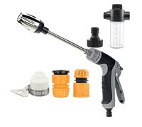 Nettoyeur Haute Pression Domestique,Lance Rotative pour Tuyau d'Arrosage | Appareil Portable Ergonomique pour Allée, Garage, Terrasse et Salle de Bain