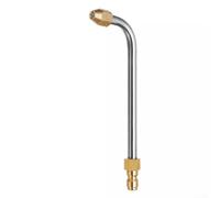 Nettoyeur haute pression en acier inoxydable en forme de U 30°/90° - Fixation coudée pour extension de lance - Raccord rapide 1/4" 5000 psi, pour un nettoyage difficile (17 cm-90)