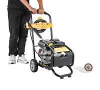 Nettoyeur haute pression équipé de cinq buses différentes et de deux roues de 8 pouces, débit maximum : 9 LPM, pour le nettoyage des sols, des plantes, des véhicules, etc