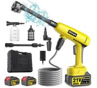 Nettoyeur Haute Pression - HOUSE OF HARLOW 1960 - 6-en-1 - 2 Batteries 4000mAh - Portable - Étanche