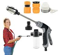 Nettoyeur Haute Pression - Lance avec Raccord pour Tuyau D'Arrosage | Nettoyeur Polyvalent Haute Pression pour Allée, Garage et Jardin
