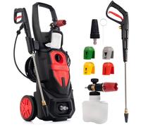 Nettoyeur haute pression Lehmann avec moteur à induction, 3000W, max. 260 bar, 480 l/h, accessoires inclus - lance à mousse, 4 buses, buse turbo