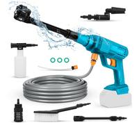 Nettoyeur haute pression Makita 18 V, pistolet mobile 40 bar, angles réglables 6 en 1, buse 5 m, tuyau pour voiture, maison, pelouse, jardin