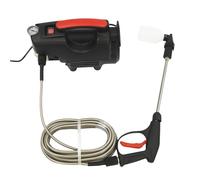 Nettoyeur haute pression multifonction 80 bar 6 l/min avec tuyau de 10 m, mode eau réglable, nettoyeur haute pression avec manomètre, 1400 W pour voiture, jardin