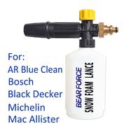 Nettoyeur Haute Pression Neige Mousse Lance Mousse Générateur Voiture Mousse Lavage Pulvérisateur Mousse Pistolet Buse Pour Bosch Ar Mac Allister Black Decker