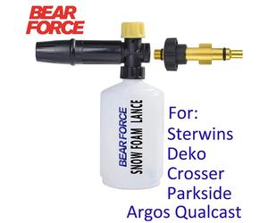 Nettoyeur haute pression neige mousse lance mousse pistolet mousse buse voiture savon mousse lavage pour Crosser Sterwins Deko Parkside Argos Qualcast