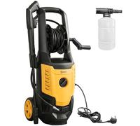 Nettoyeur haute pression Outsunny 2200 W, pression de 170 bars, débit de 420 l/h, nettoyeur électrique portable avec buse réglable, tuyau de 6 m et enrouleur, pour la maison, la terrasse, la voiture