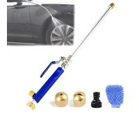 Nettoyeur Haute Pression, Pistolet Portable, Lance 2 en 1, Buse À Jet, for Tuyau D'arrosage, Voitures, Allées Et Patios(Blue)