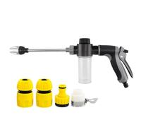Nettoyeur haute pression portable, ergonomique, rotatif à 360 °, antirouille, pour lavage de voiture, jardinage, nettoyage, cour, terrasse, garage