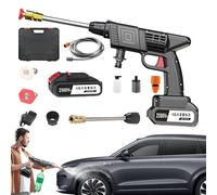 Nettoyeur Haute Pression Portable, Nettoyeur Puissant sans Fil, Outil D'arrosage À Réglable avec Accessoires pour Voiture Maison Jardin Cour Extérieures Pelouse