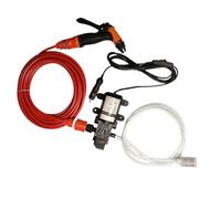 Nettoyeur haute pression portable pour voiture, outils de nettoyage électrique 12 V, design de pulvérisation haute pression, idéal pour patio, bateau, camping-car, roue, allée, camion, pneu, nettoyage