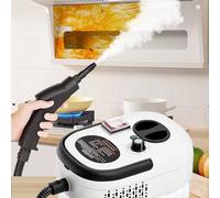 Nettoyeur Haute Pression Portable, Réservoir Deau De 1,2 L, avec 3 Brosses Et Buse Coudée Allongée, Température De Sortie Jusquà 105 °c pour Climatiseur, Extracteur Dair.