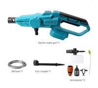 Nettoyeur Haute Pression pour Batterie Makita 18V, 70 Bar Pistolet Haute Pression,Buse 6 en 1,Tuyau de 5 m,pour Le Nettoyage de la Cour, de la Voiture et du Sol du Jardin(Piles Non Incluses)