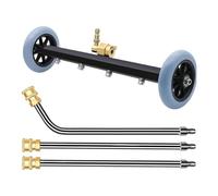 Nettoyeur haute pression pour dessous de caisse - 4000 PSI - 4000 PSI - Embout de sol de 40 pouces avec 2 barres d'extension pour cadre, allée en béton, terrasse, sol, machine à laver, charge lourde