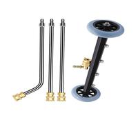 Nettoyeur haute pression pour le nettoyage du dessous de caisse - Pulvérisateur haute pression 276 bar avec 2 lances d'extension, pistolet de pulvérisation de 41 cm - Pour allée, structure, béton