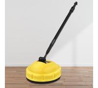 Nettoyeur Haute Pression Pour Terrasse | Laveuse À Pression | Laveuse À Saleté | Brosse Rotative Flexible | Avec Long Manche | Outil De Nettoyage Pour Terrasse Extérieure