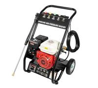 Nettoyeur haute pression professionnel 7,5 HP, à essence, à vapeur, 190 bar, avec lance de prolongation avec tuyau de 8 m, débit maximum : 2,3 GPM