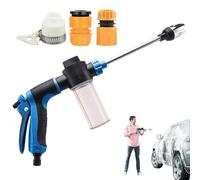 Nettoyeur haute pression - Réservoir d'eau pratique - Accessoires de nettoyage rotatifs multifonctions pour clôtures, bateaux, allées, véhicules, terrasses