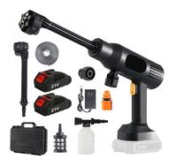 Nettoyeur haute pression sans fil 21V - 500W, 40 bar, 4,5L/min, buse 6-en-1 - Batterie compatible Makita - Autonomie 20-60 min