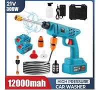 Nettoyeur Haute Pression sans Fil 30 bar - Batterie Makita pour Voiture & Jardin - Autonomie 40min avec Débit 4.1L/min