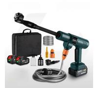 Nettoyeur haute pression sans Fil 3500W 200 bar, 6 EN 1, avec 2 batteries et accessoires, Machine à laver de voiture sans fil