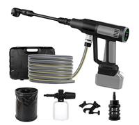 Nettoyeur Haute Pression sans Fil, 610 PSI 380W Pistolet à Eau Portable Haute Pression Compatible avec Makita 18V Batterie, 3 Modes avec Tuyau de 5m, Buse 6 en 1 pour Le Nettoyage (NO Battery)