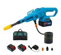 Nettoyeur haute pression sans fil 750 PSI avec batterie 2 x 4,0 Ah 20 V et chargeur, buse 6 en 1, pistolet à 3 vitesses, lave-mains sans balais pour voiture, maison, jardin JOVANT