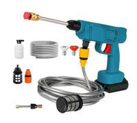 Nettoyeur Haute Pression sans Fil, Max 30 Bar, Alimenté par Pile Nettoyeur Haute Pression Compatible avec makita 18v Pile, Laveuse électrique sans Fil avec Accessoires (sans Batterie)