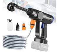 Nettoyeur haute pression sans fil, max. 45 bar, compatible avec batterie Makita 18 V, nettoyeur haute pression portable, avec buse de pulvérisation multifonction 6 en 1, écran LCD, tuyau de 5 m (sans