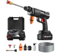 Nettoyeur Haute Pression sans Fil | Nettoyeur Électrique Portable sans Fil À,Nettoyeur Portable avec Boyau de 5 mètres pour Voiture Sol Clôture Maison