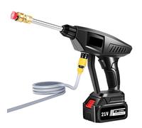Nettoyeur Haute Pression sans Fil, Pistolet à Eau Haute Pression, 60Bar Pistole Haute Pression sur 1 Batterie, 30000 mAh, Tuyau de 5M, pour Voiture, Maison, Brushless Pressure Washer