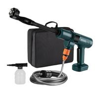 Nettoyeur Haute Pression sans fil, Pistolet de Nettoyage Haute Pression Portable sans brosse compatible avec Makita 18V Batterie, 2 Modes avec Tuyau de 5m, Buse 6 en 1, Filtre, Pichet à Mousse