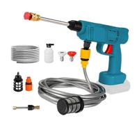 Nettoyeur haute pression sans fil pour batterie Makita 18 V, pistolet nettoyeur haute pression, plug and play, 30 bar max. Buse de pression multifonction, pulvérisateur de mousse, pour le nettoyage et