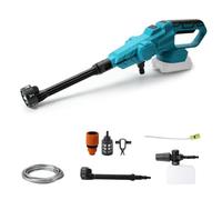Nettoyeur haute pression sans fil pour Makita 18 V, 65 bar, portable, avec buse 6 en 1, batteries de 15000 mA, 380 l/h (6,3 l/min), moteur sans balais, pour voiture, terrasse, pelouse (sans batterie)
