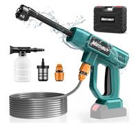 Nettoyeur haute pression sans fil sans fil Makita 18 V, buse multifonction 6 en 1, max 970 psi, avec tuyau de 5 m, pour lavage de voiture (batterie non incluse)