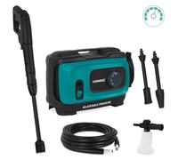 VONROC Nettoyeur Haute Pression V24-3 2400W 180 Bar avec régulateur de Pression - Enrouleur de Tuyau intégré, Tuyau Haute Pression 10 m, Pompe en Aluminium, mousseur et Nettoyeur de Patio