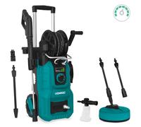 VONROC Nettoyeur Haute Pression, 2400 W, avec régulateur de Pression, 180 Bar, Haut débit [420 l/h] Réservoir de Nettoyage, Pompe en Aluminium, série V24 (V24-3-2400 W