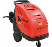 Nettoyeur HP eau chaude 380V 18 l/min 160 bar avec enrouleur 20m et lance turbo et total stop - DRAKKAR EQUIPEMENT - 64812