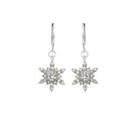 Nettoyeur Moule Perles Bijoux Six Pointed Star Earrings Opal Earrings Shining Star Hoop Earrings Women's Jewelry Trousse Trousse Outil Bijoux (Silver, One Size)