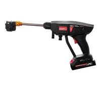 HYDROBLAST Le Pistolet Nettoyeur à Pression - MYBO TV - sans Fil, Rechargeable, portatif. Fonctionne sur Batterie. Peut s'utiliser avec Un Seau d'eau/raccordé au Robinet ou avec Une Bouteille d'eau