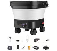 Nettoyeur Multi-Surfaces avec 6 Options de Buses et écran Intelligent, idéal pour Le Camping en Plein air et l'entretien des véhicules, avec Tuyau Amovible et Installation Rapide en 5 Secondes